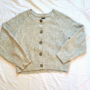 GAP cropped button up cardigan.